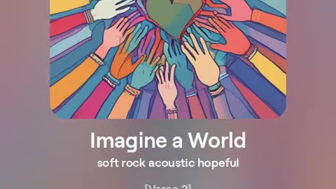 Imagine a World (ai song) version 2
