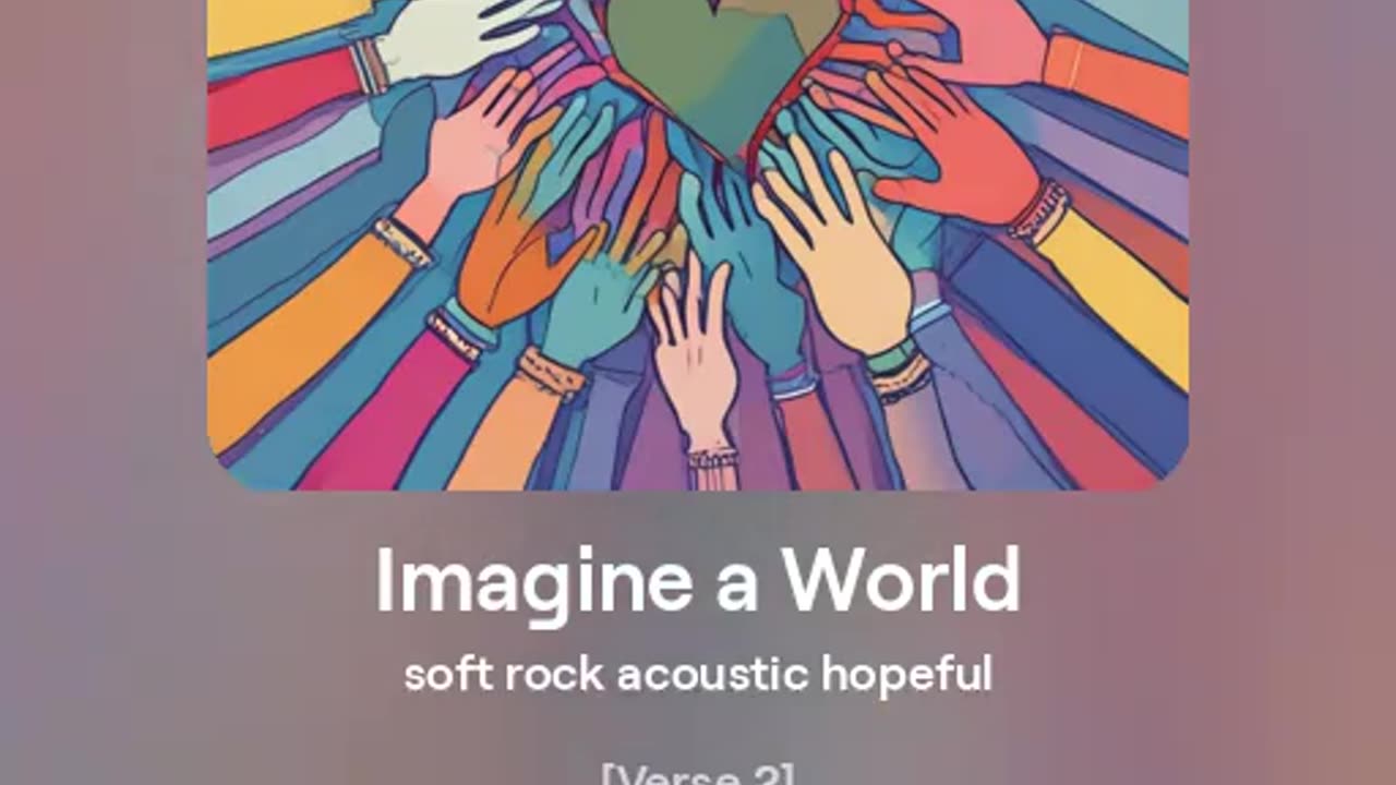 Imagine a World (ai song) version 2