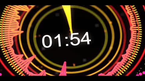 Fashion dynamic 2 minutes countdown video material