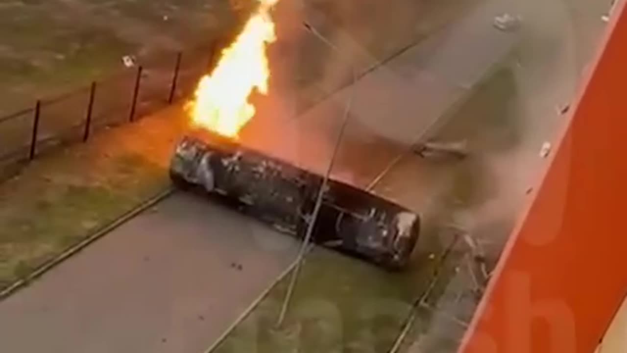 Gas station explosion in Russia 😱