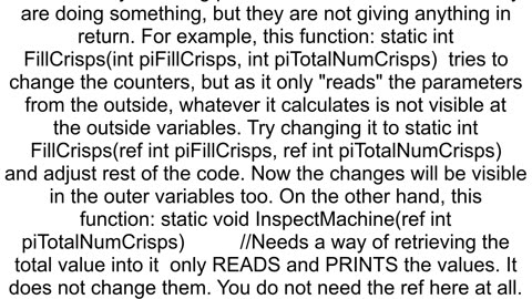 Functions in C How to get an integer value into a function