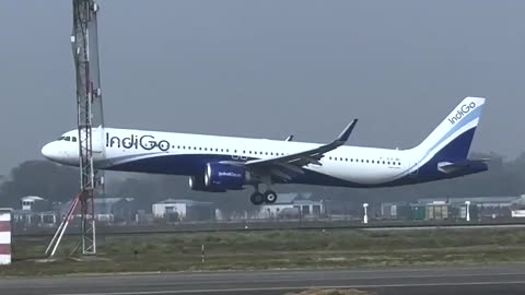 Indigo flight landing E6 🥰