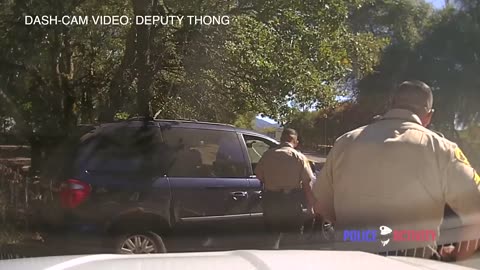 DASHCAM SHOWING POLICE ARRESTING A SUSPECT