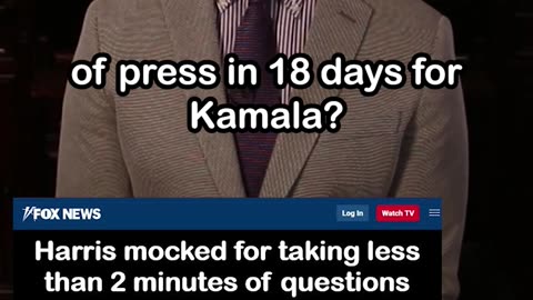 Kamala Harris Takes Less than 2 Minutes of Questions after 18 Days