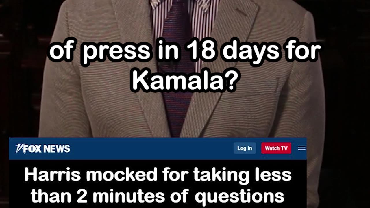 Kamala Harris Takes Less than 2 Minutes of Questions after 18 Days