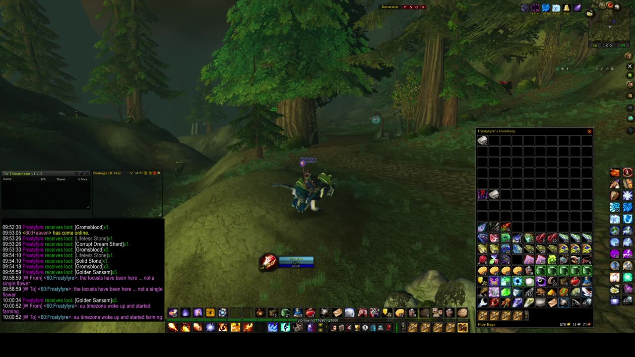 Turtle Wow - Herbalism - Hyjal and Winterspring Black Lotus route - 1 found