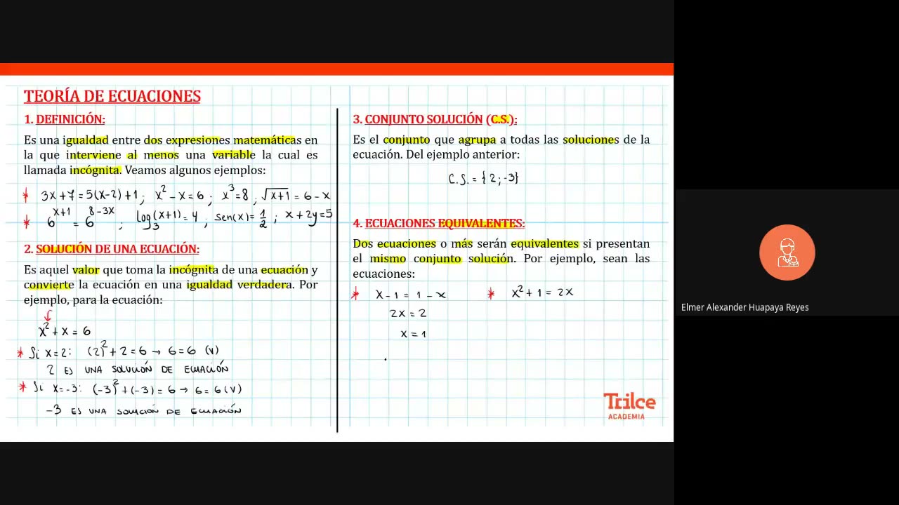 TRILCE ANUAL SM 2022 | SEMANA 15 | ÁLGEBRA