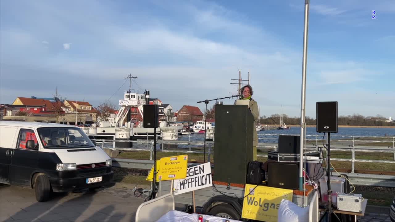 Wolgast: Redebeitrag von Jana 12-04-2022