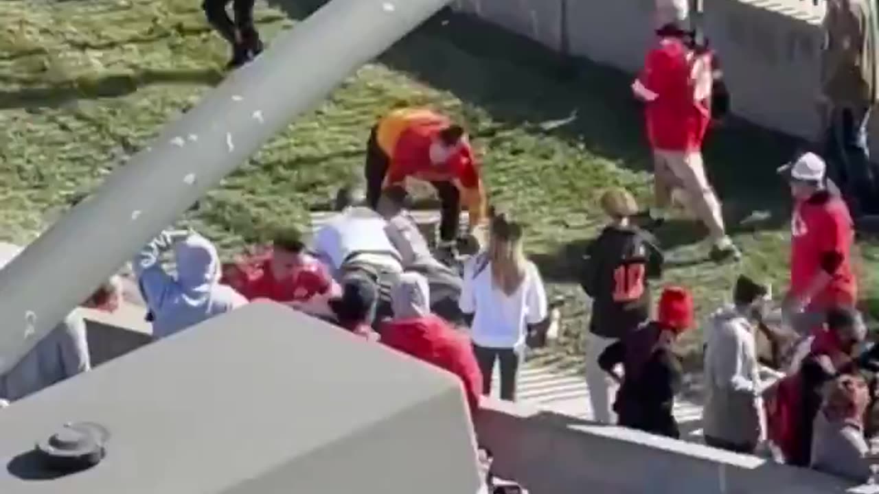 Fans Heroically Tackling Shooting Suspect At Kansas City Chiefs Super Bowl Victory Parade