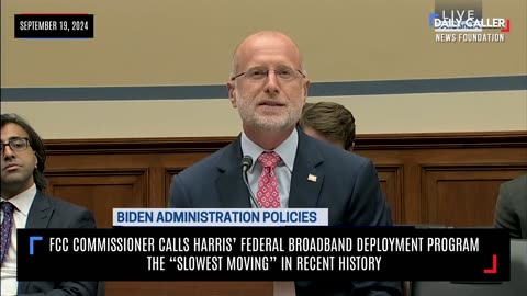 FCC Commissioner Calls Harris’ Federal Broadband Deployment Program The “Slowest Moving”