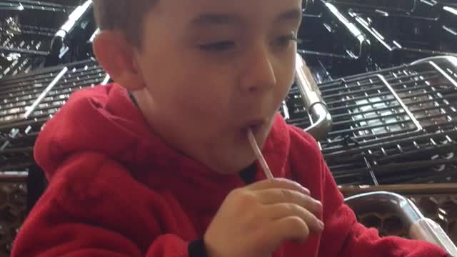 Little Boy Hides Lollipop In Pants And Eats It