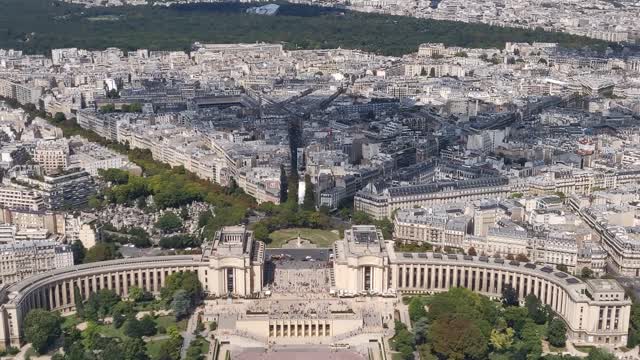 View from Eiffel tower Paris