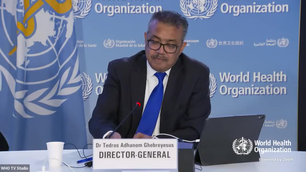 Media briefing on monkeypox with Dr Tedros