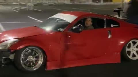Man Holds on but Wing Doesn't During Drift