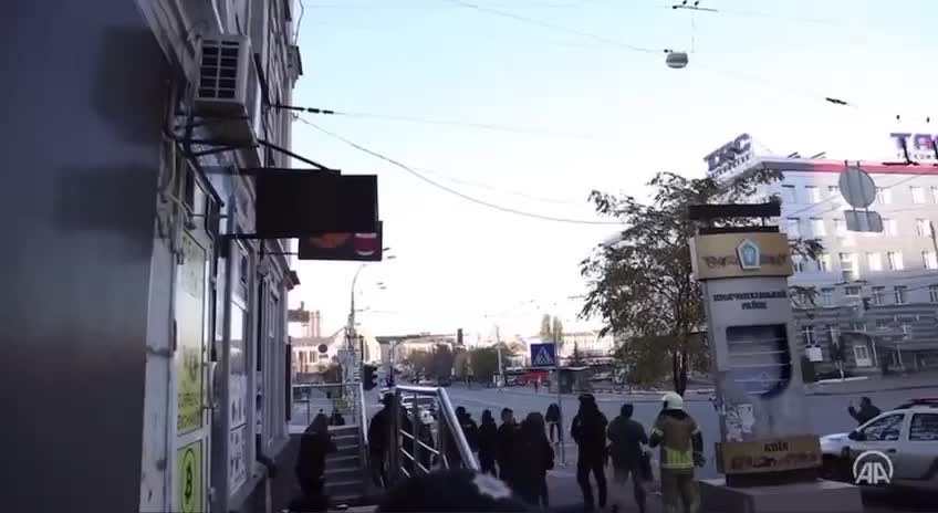 The situation in Kiev this morning after one of the Russian AM strikes on Ukraine's capital