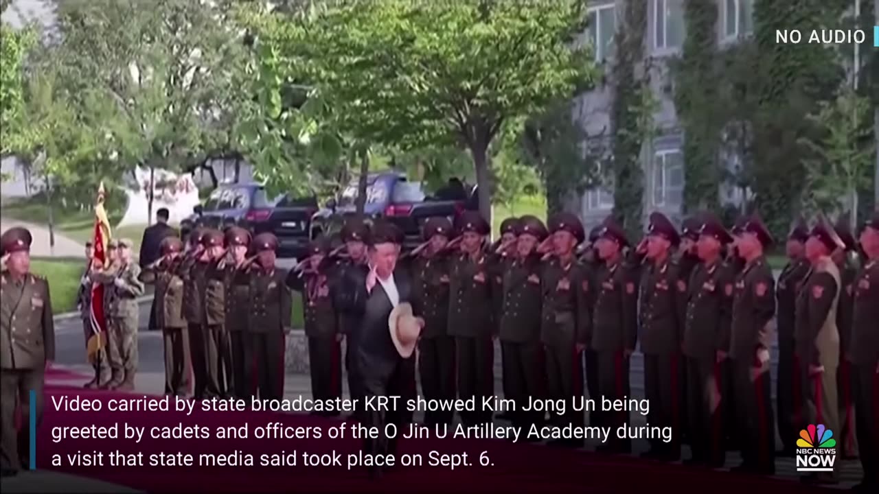 Kim Jong Un visits military academy as North Korea set to celebrate its founding anniversary