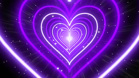 1015. Heart Background💜Purple Tunnel Heart Heart