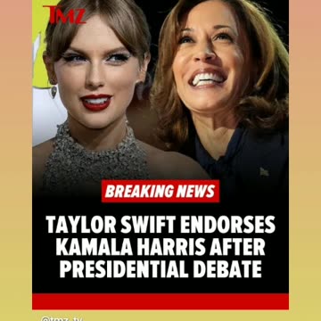 Taylor swift endorsed lying 🤥 hyena harris who cares trump2024 all the way 9/11/24