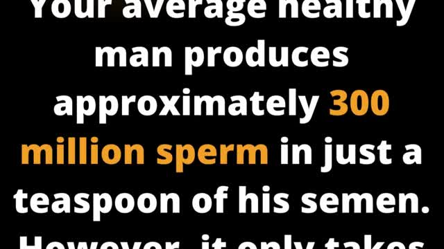 facts about sperm