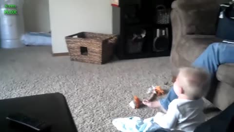 Funny Babies Laughing Hysterically at Dogs Compilation1