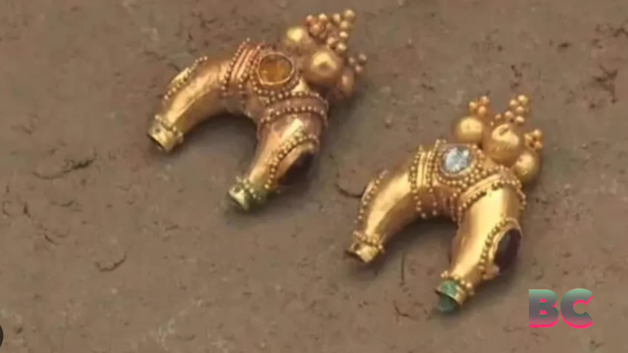 Ancient treasure dating back thousands of years unearthed in burial mound