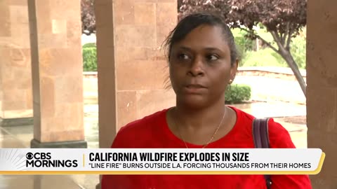 California's Line Fire quadruples in size amid triple-digit temperatures