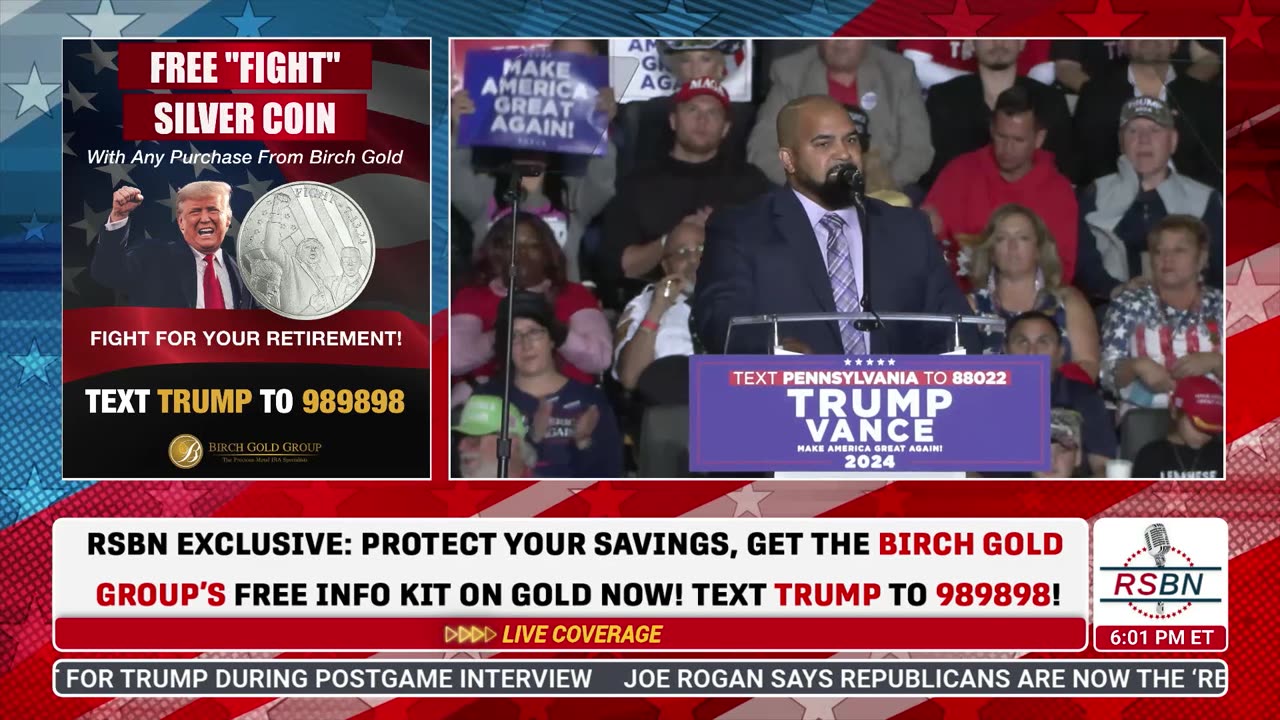 FULL SPEECH: Tim Ramos Delivers Remarks in Allentown, PA - 10/29/24