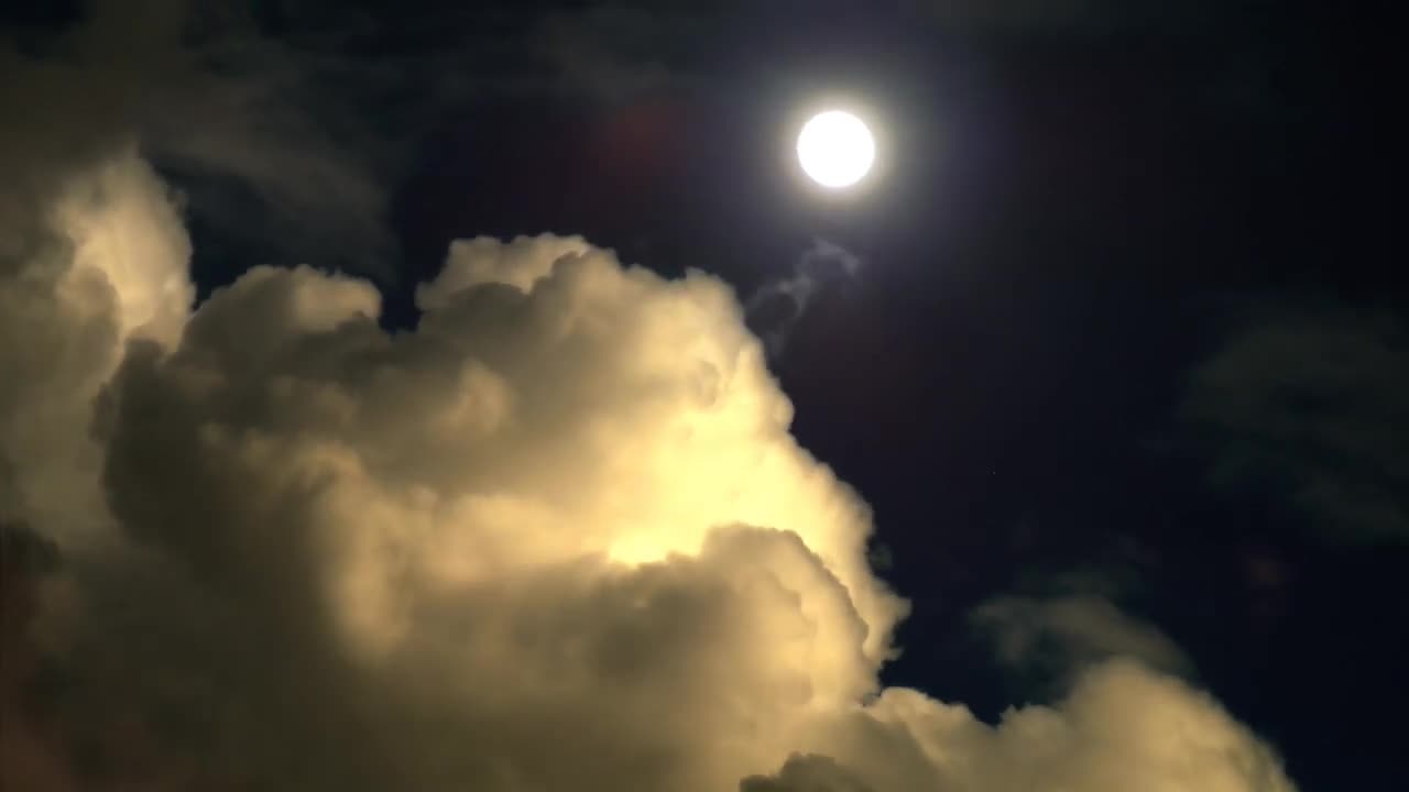 Full moon video footage