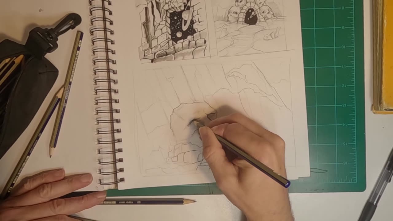 Drawing Portals, Caves, Archways and skulls!