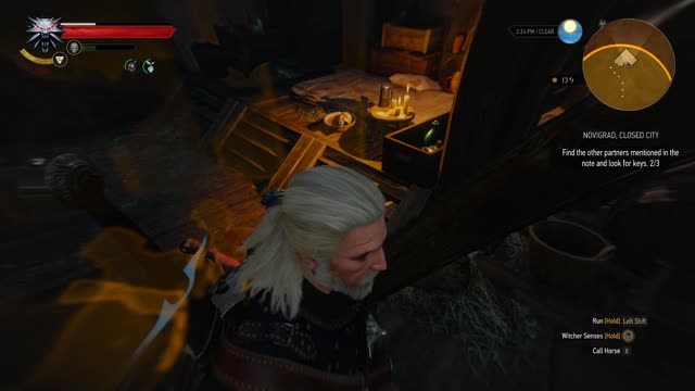 Witcher 3 - Novigrad Closed City Find Other Partner In Note & Look For Keys