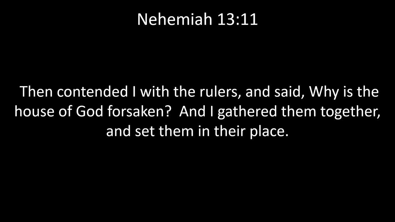 KJV Bible Nehemiah Chapter 13