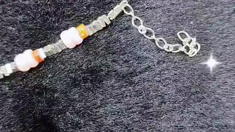 GN-20241010-01 Simple style pink opal silver bracelet hot sale beautiful jewelry private