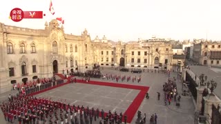 Chinese President Xi Jinping receives a warm welcome after arriving in Peru for a visit