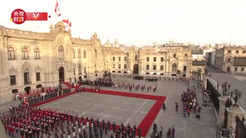 Chinese President Xi Jinping receives a warm welcome after arriving in Peru for a visit