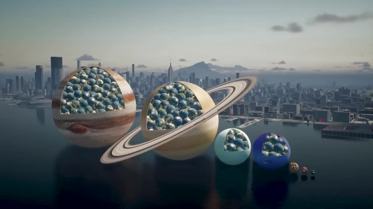 How Many Earths Can Fit In Each Planet?