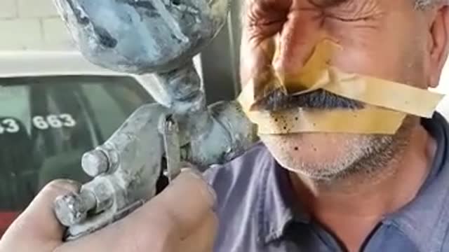 Mustache paint