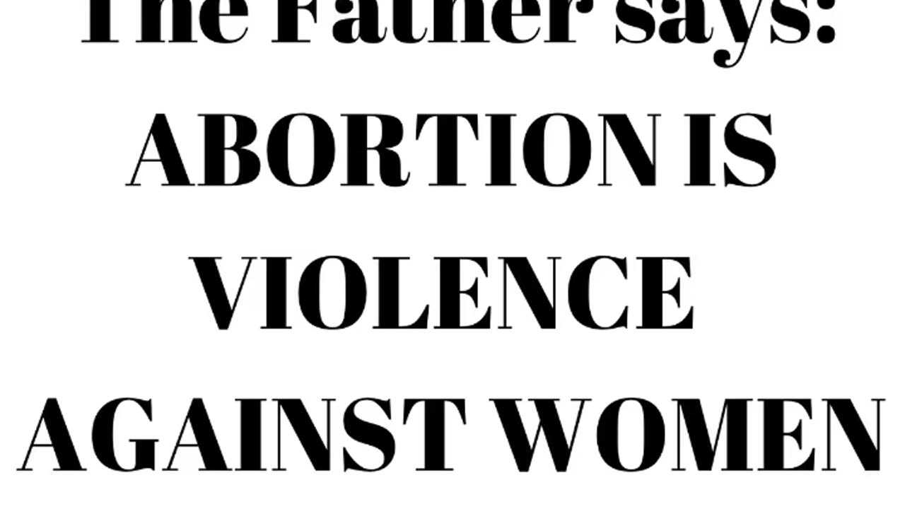 Abortion is violence against women