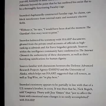 Snowden reveals HAARP’s Global Agenda