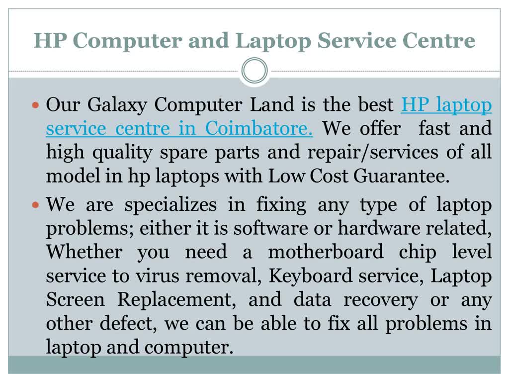 Top lenovo laptop service centre in coimbatore