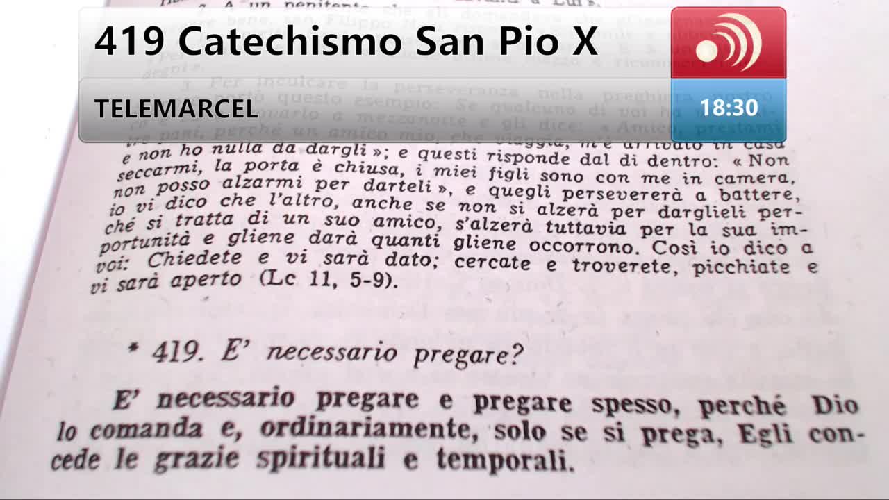 419 (seconda parte), 420 Catechismo San Pio X