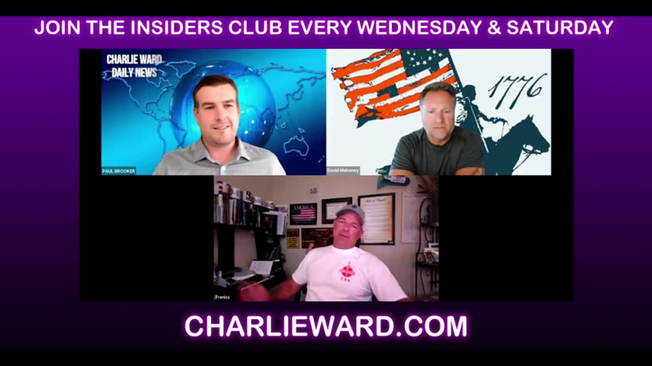 TRENESS EVANS JOINS CHARLIE WARD INSIDERS CLUB 6TH JULY 2024 WITH MAHONEY, PAUL