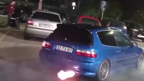 Loud Honda Civic hatchbacks