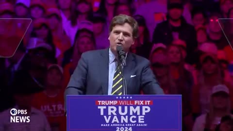 Tucker Carlson's complete 9 minute speech from Madison Square Garden