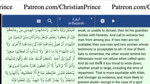 Christian prince So if the Quran is speaking of women being stupid