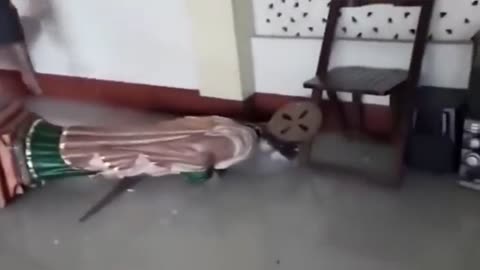 Terrorists Destroying A Church