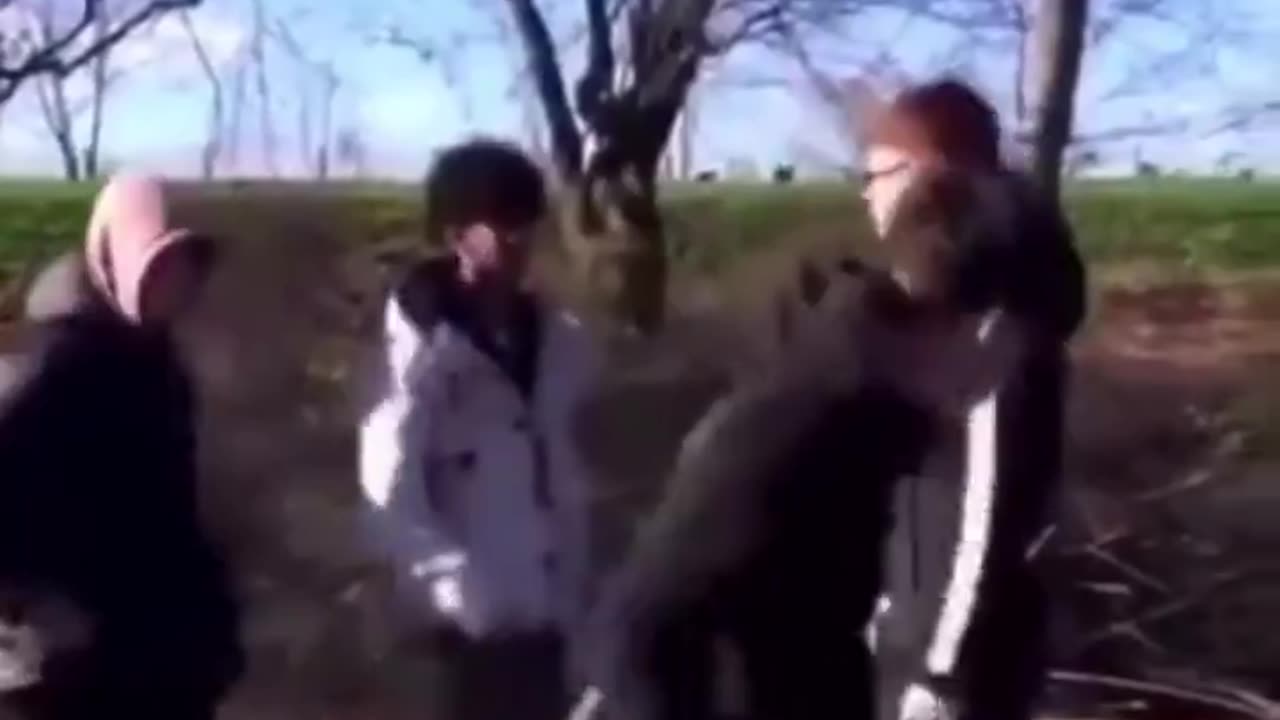 Migrants Gang try to bully British Worrier. They felt the wrath of the white race superiority.
