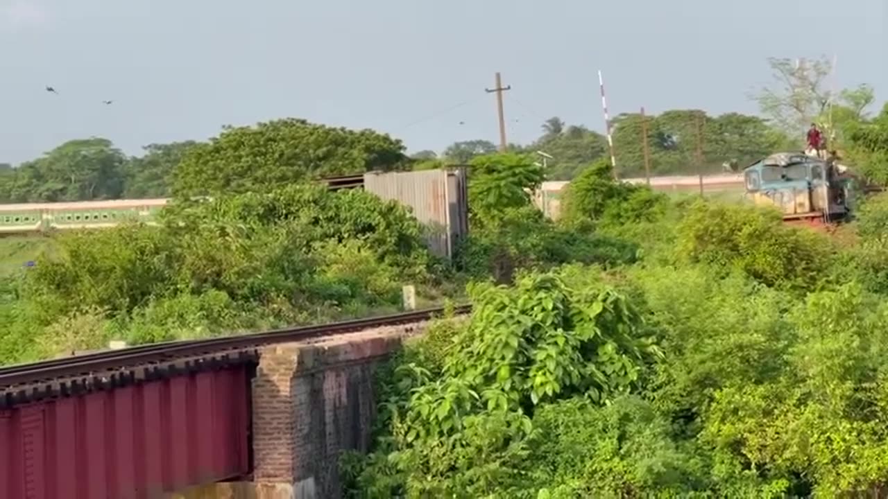 Jayantika Express Train Crossing the Bridge