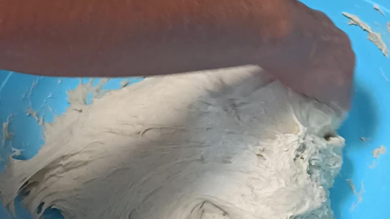 Kneading bread dough