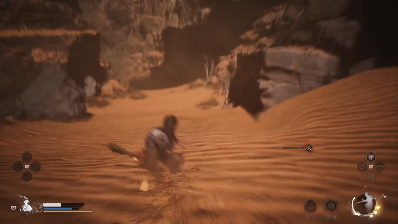 Black Myth Wukong Sand Sliding