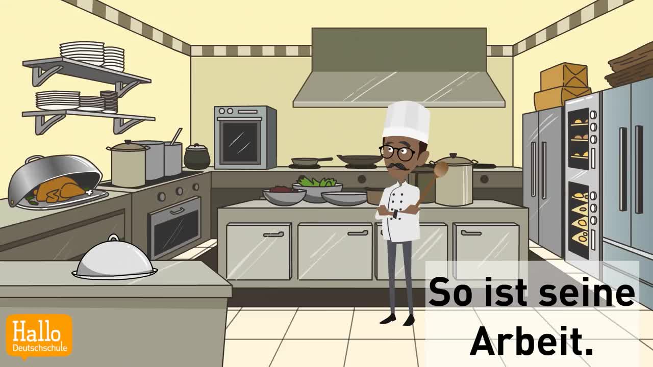 Online Deutsch lernen #37 Wortschatz kochen in der Küche
